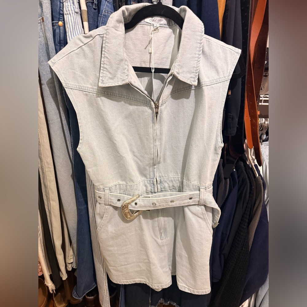 Denim romper - Picture 2 of 8